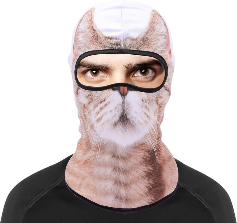 Cutewing Balaclava Mask 3D Print Full Face Mask Cooling Neck Gaiter Sun Protection Face Cover Mask Windproof Ski Mask - Image 2